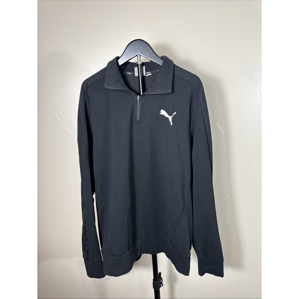 Puma  Pullover Adult Extra Large Black Golf 1/4 Zip Performance Stretch  Mens